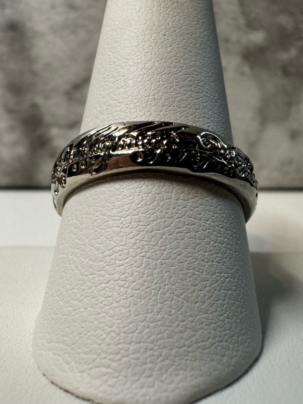 Lord of the Rings Elvish Ring 925 Sterling Silver Size 10 LOTR Collector - Picture 2 of 7